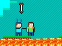 Pixel Climb Upward Arcade Game