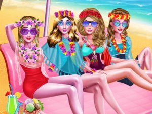 Summer Beach Spa Day Dress-Up Game