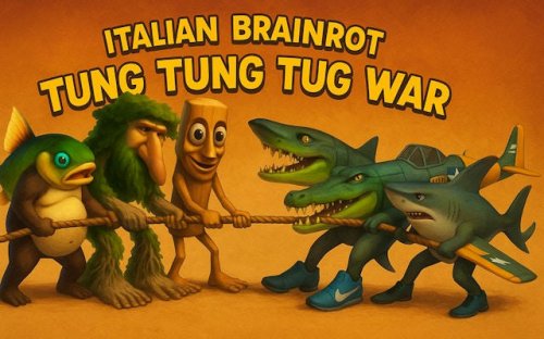 Italian Brainrot: Tung Tung Tug War - Tap Battle Game