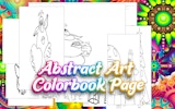 Abstract Art Colorbook Page - Free Coloring Game