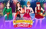 Black Pink Christmas Concert Dress Up Game