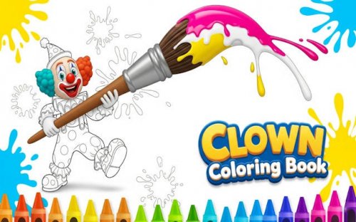 Clown Coloring Book: Free Digital Art Game