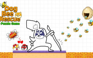 Dog Bee Rescue: Draw to Save Puzzle Adventure