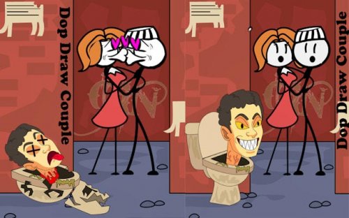 DOP2 Draw Couple: Erase to Escape Puzzle Game