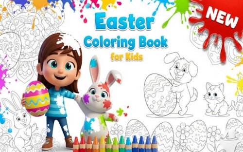 Easter Coloring Book for Kids - Free Creative Game