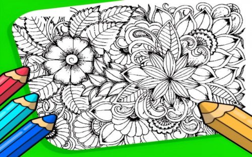 Flowers Coloring Book: Relaxing Art & Design Game