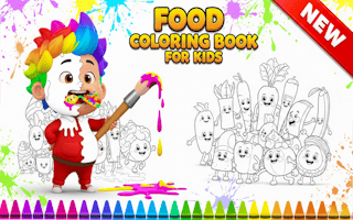 Food Coloring Book for Kids - Fun Online Coloring Game