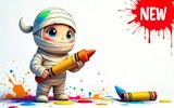 Mummy Coloring Book: Free Online Art Game