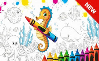 Sea Animal Coloring Book: Free Online Coloring Game