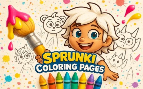 Sprunki Coloring Pages: Free Online Coloring Book Game
