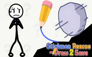 Stickman Rescue Draw: Puzzle Game